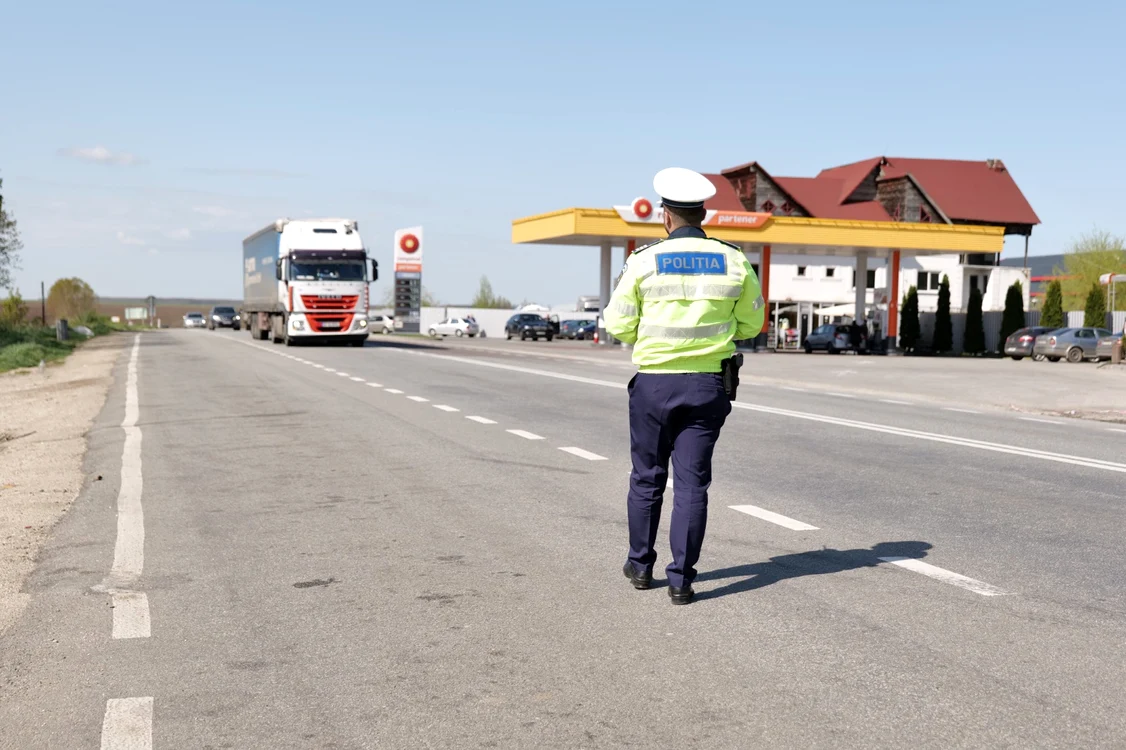 Vitezomanii au fost opriți în trafic FOTO: IPJ Olt