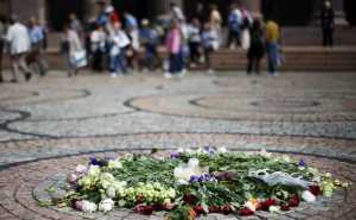 Omagiu adus victimelor masacrului din Norvegia comis de Anders Behring Breivik FOTO: Mediafax/AFP