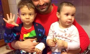 Pepe, David Măruţă şi Maria Pascu, în seara de Crăciun (Foto: Cătălin Măruţă) jpeg