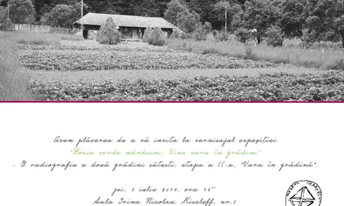 Expoziția ”Grădini sătești – Foaie verde mărăcini, vine vara în grădini!” jpeg
