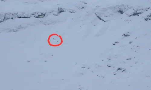 avalansa de mari dimensiuni provocata de doi schiori la balea lac zapada a ajuns dincolo de zona chioscurilor 1035407 jpeg