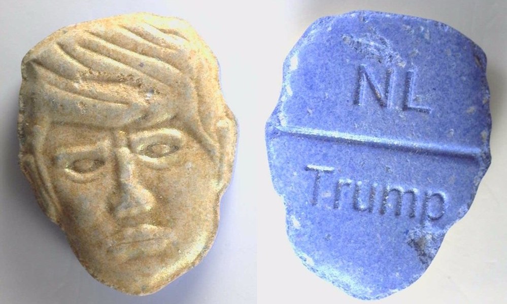 Alertă în Olanda din cauza unor pastile de ecstasy cu imaginea lui Donald Trump