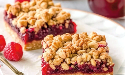 prajjitura cu faina de ovaz cu gem de zmeura jpg