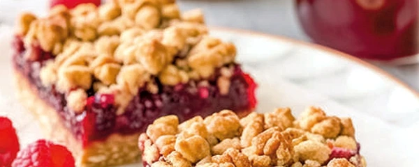 prajjitura cu faina de ovaz cu gem de zmeura jpg