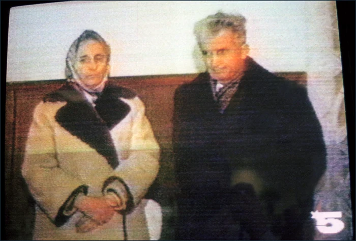 Elena și Nicolae Ceaușescu, în ziua execuției. FOTO: AFP