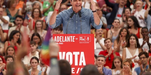 Pedro Sanchez in campanie FOTO EPA EFE jpg