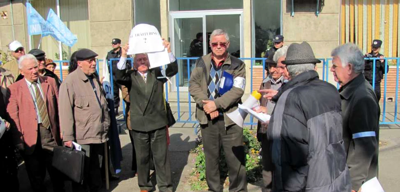 Pensionarii au fost cei mai aprigi protestatari.