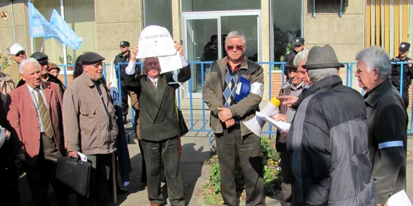 Pensionarii au fost cei mai aprigi protestatari. 