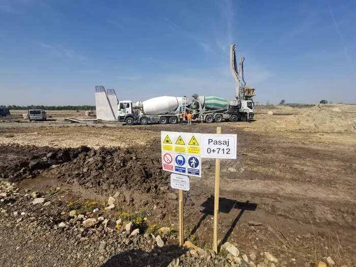 Șantierul drumului de legătură dintre Timișoara și A1 FOTO Ștefan Both