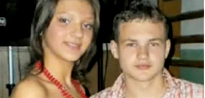 Lorena Hudea, alături de un coleg de clasă