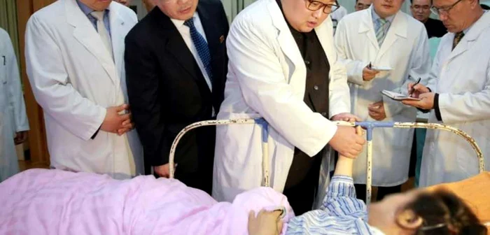 Kim Jong-un în vizită la un turist chinez rănit în accidentul de autocar