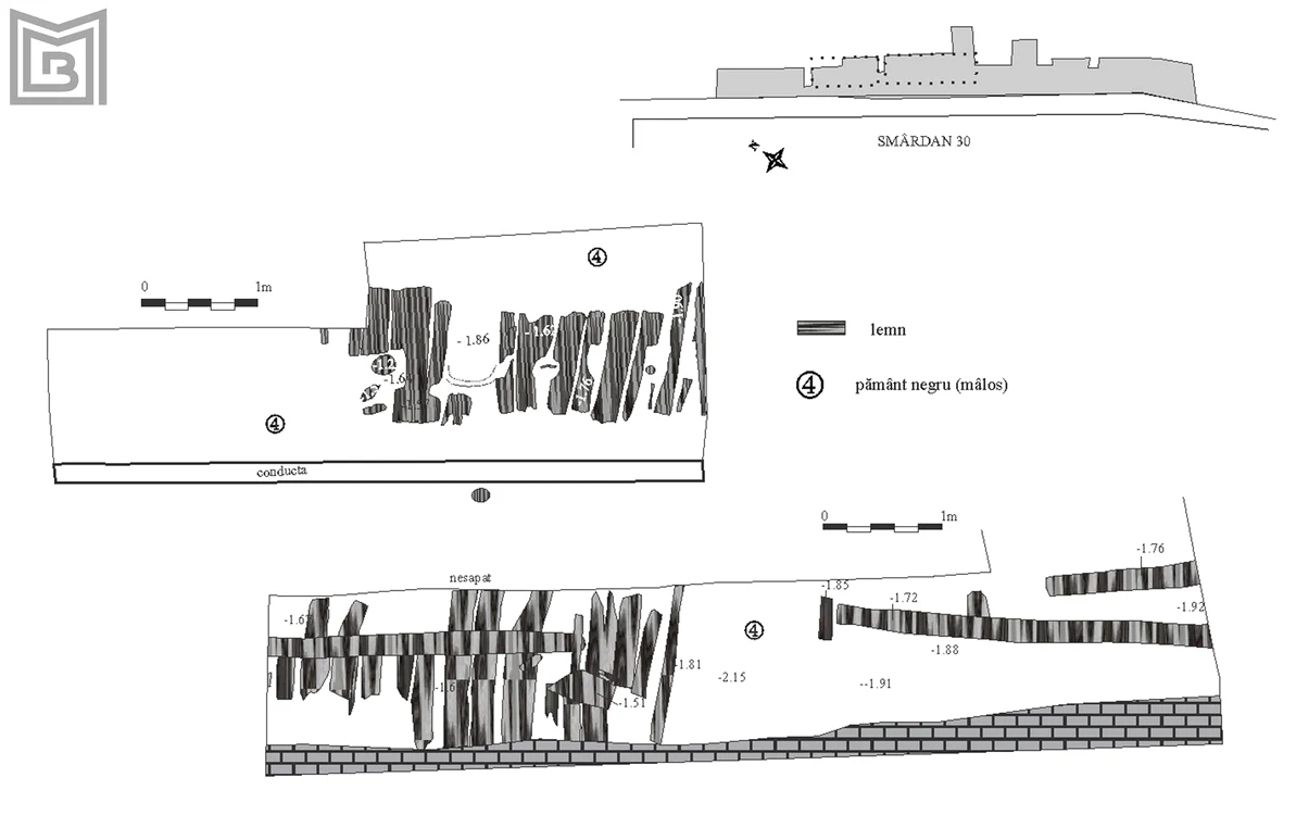 Planul străzii de lemn identificată pe strada Smârdan, nr. 30