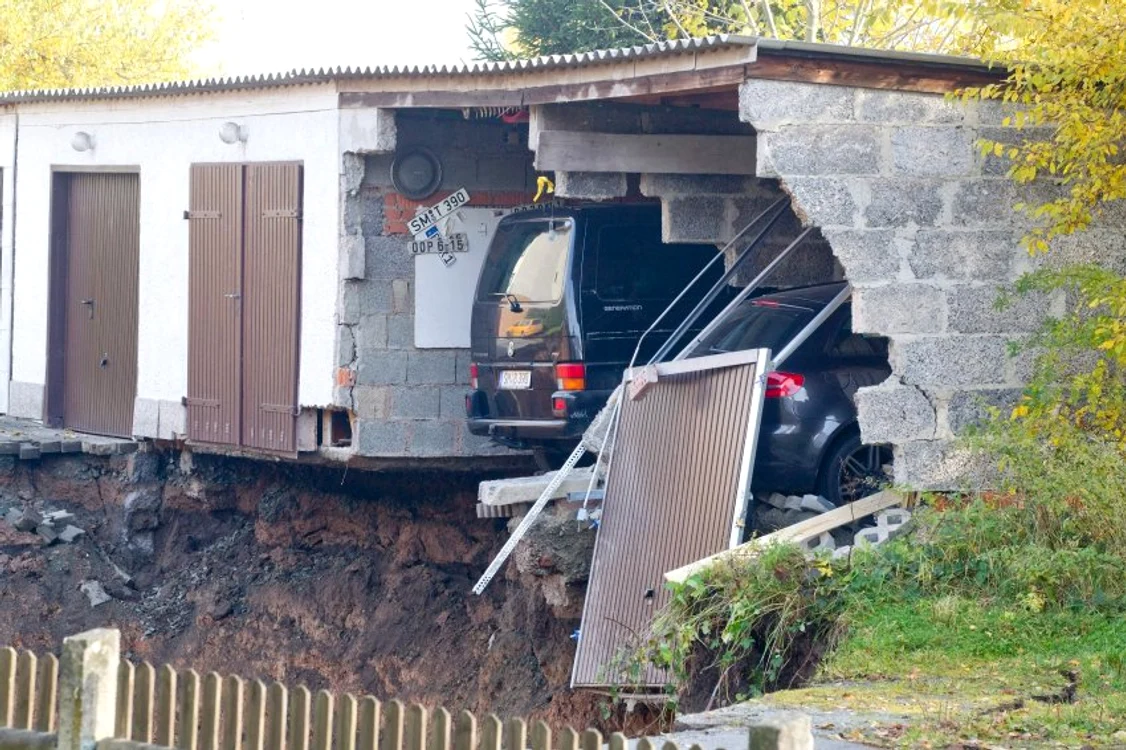 Groapa uriaşă din oraşul german Schmalkalden FOTO: Spiegel Online