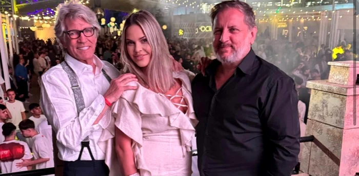 Eric Roberts, alături de Oana și Eduard Irimia, la Loft Mamaia foto: Click!