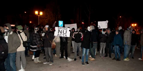 Protestatari în Constanţa. Foto: Teo Tucan