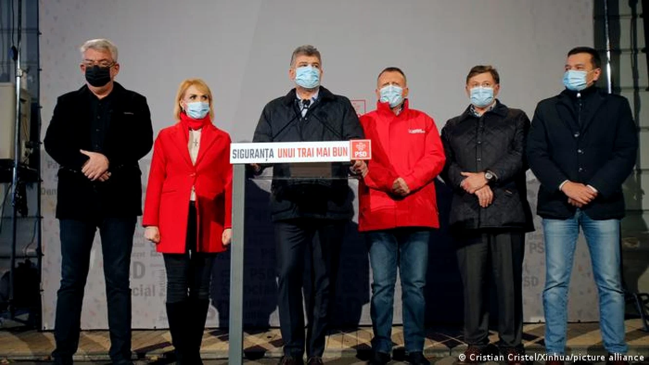 Liderul PSD Marcel Ciolacu după alegerile parlamentare din decembrie 2020, la care PSD s-a clasat pe locul 1