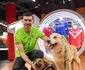 Florin Niță, mare iubitor de animale. Foto Protecția animalelor CJ Ilfov