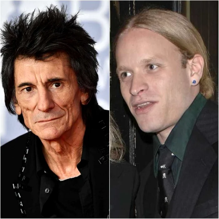 fiul chitaristului Rolling Stones Ronnie Wood colaj