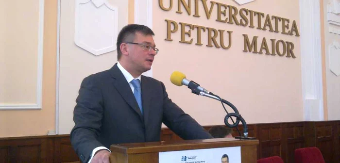 Mihai Răzvan Ungureanu la Tîrgu-Mureş