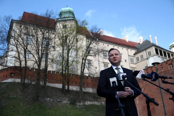 Andrzej Duda la Castelul Wawel din Cracovia FOTO EPA-EFE