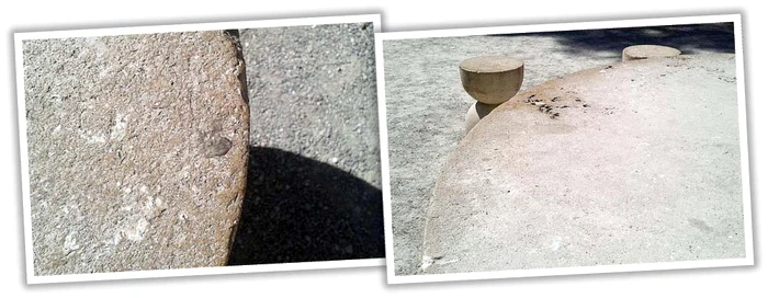 Urmele de gumă şi suc se văd cu ochiul liber