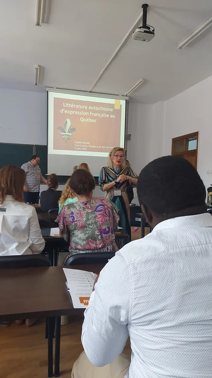 Carmen Andrei la Școală de Vară internaţională de studii francofone FOTO arhiva personală
