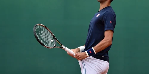 Sârbul Novak Djokovic din se joacă în timpul antrenamentului îmnainte de turneul ATP Monte Carlo Masters la Monte-Carlo Country Club în Monte-Carlo Monaco FOTO Guliver/GettyImages