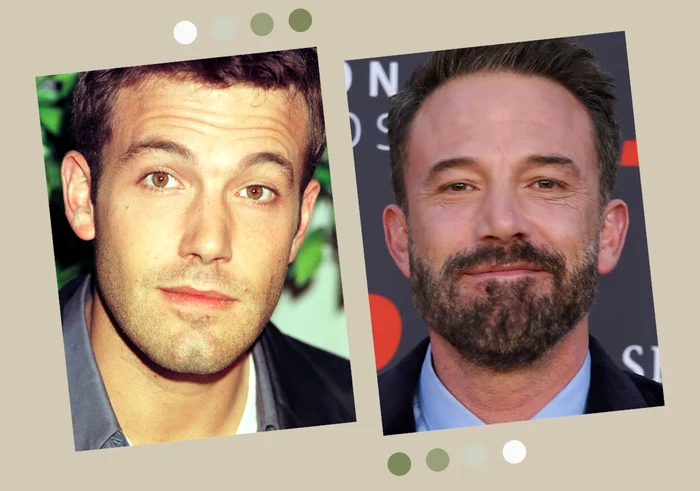 Ben Affleck, în tinerete (în stânga) și în prezent (în dreapta) / fotografii: Getty Images.
