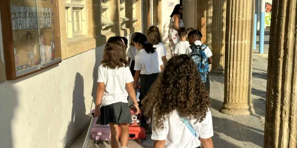 First day of primary school kindergarden Christos photo 2 webp