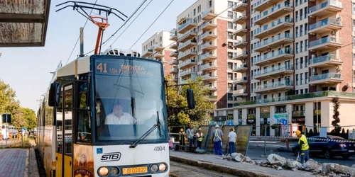 linia de tramvai 41 foto facebook Nicuşor Dan