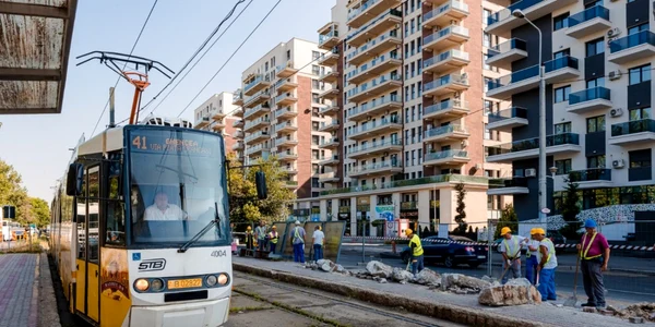 linia de tramvai 41 foto facebook Nicuşor Dan