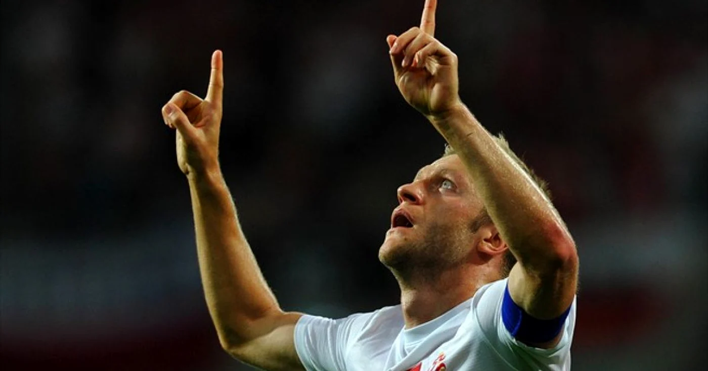 Jakub Błaszczykowski jubilează după ce a bătut un penalty în poarta Moldovei