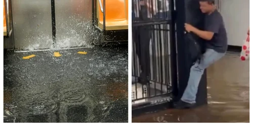 Inundații metrou New York FOTO Profimedia