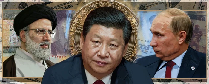 Ebrahim Raisi, Xi Jinping și Vladimir Putin. Foto: Belfer Center