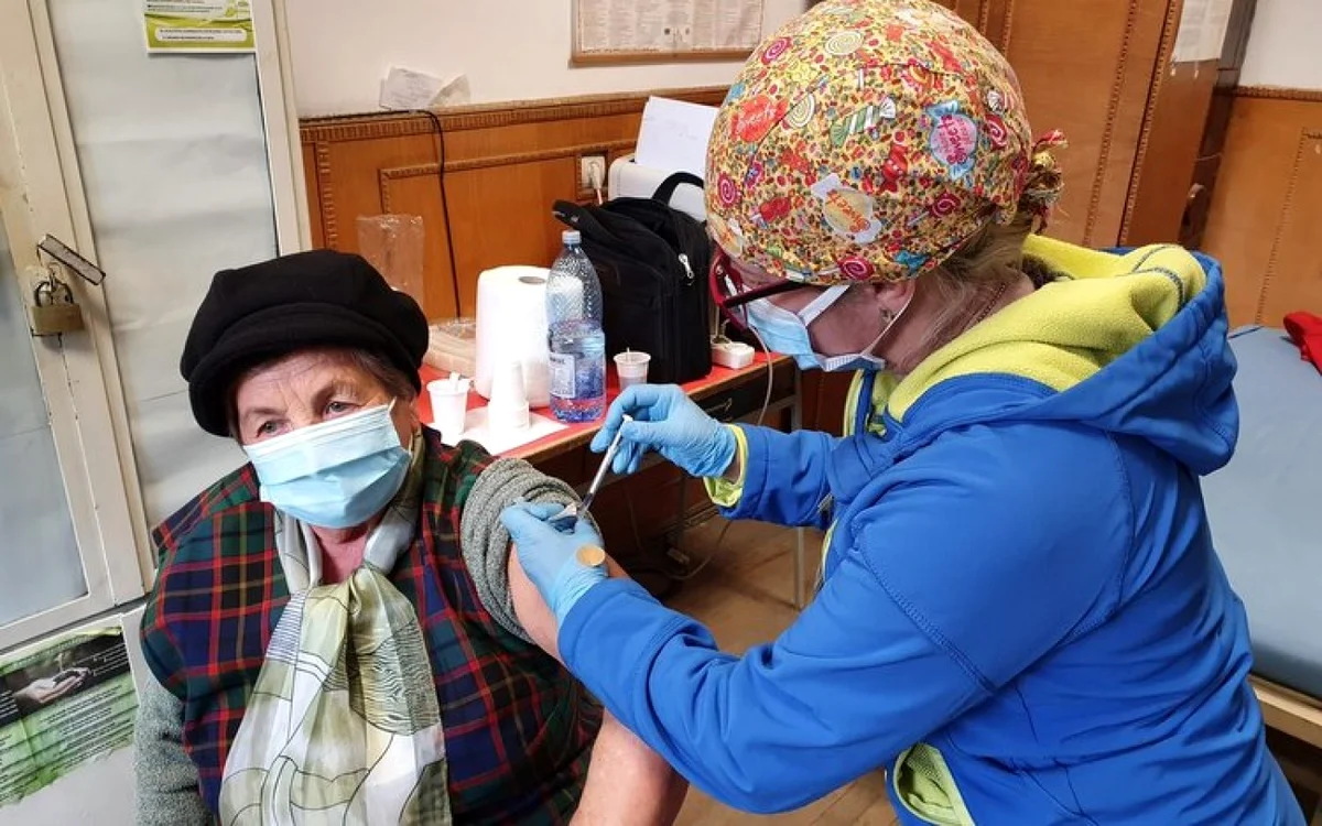 Vaccinare. Foto: Prefectura Hunedoara.