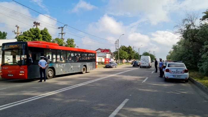 Şoferul a fost prins la un control de rutină FOTO IPJ Ialomiţa