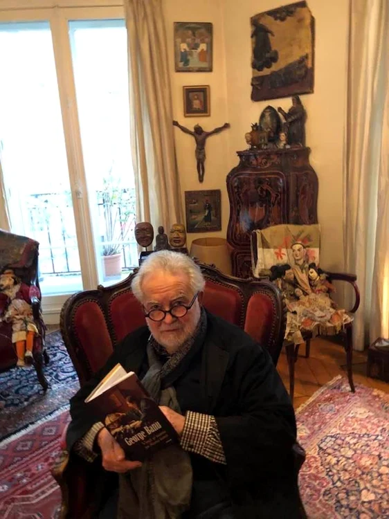 George Banu, în casa sa de la Paris