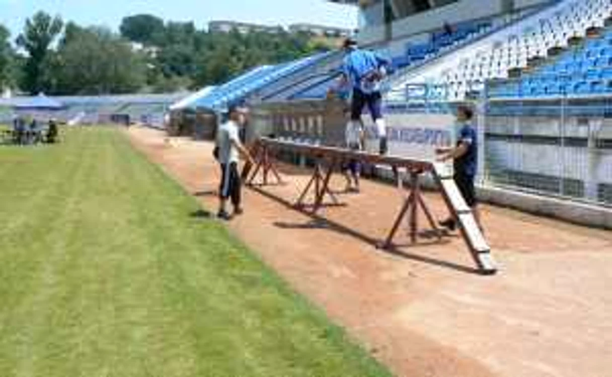 O parte din probe au avut loc la stadionul "1 Mai" din Slatina
