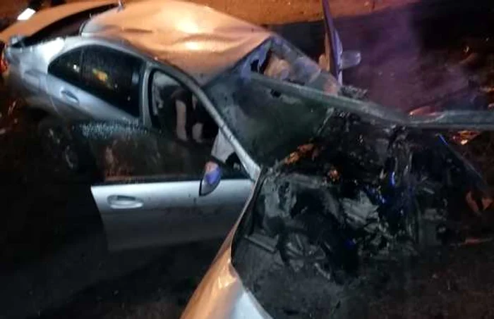 Accidentul a avut loc pe A2, la kilometrul 67 FOTO Facebook/ISU Călăraşi