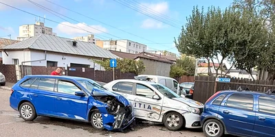 accident politie buzau