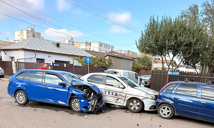accident politie buzau