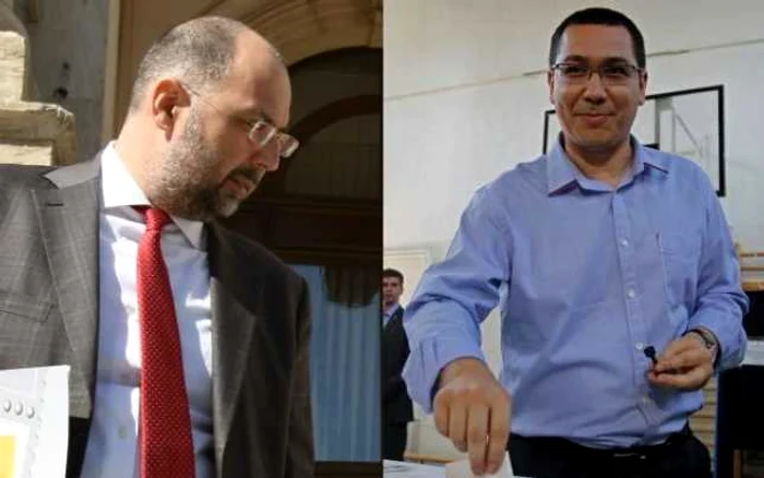 În imagine: stânga -  Kelemen Hunor, dreapta - Victor Ponta