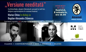 Scriitorii Marius Chivu și Bogdan Alexandru Stănescu, dialog față în față despre literatură jpeg