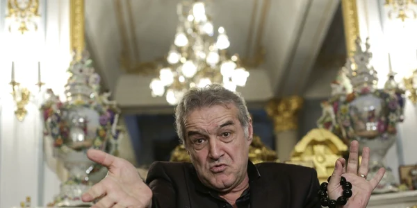 Conferinţă de presă a patronului FCSB George Becali după dezvăluirile lui Sebastian Ghiţă FOTO Inquam Photos / Octav Ganea