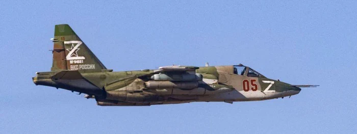 Avion SU-25 rusesc/FOTO:X