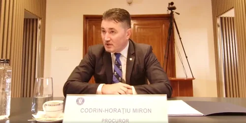 Procurorul Codrin Horațiu Miron FOTO: Facebook/captură video