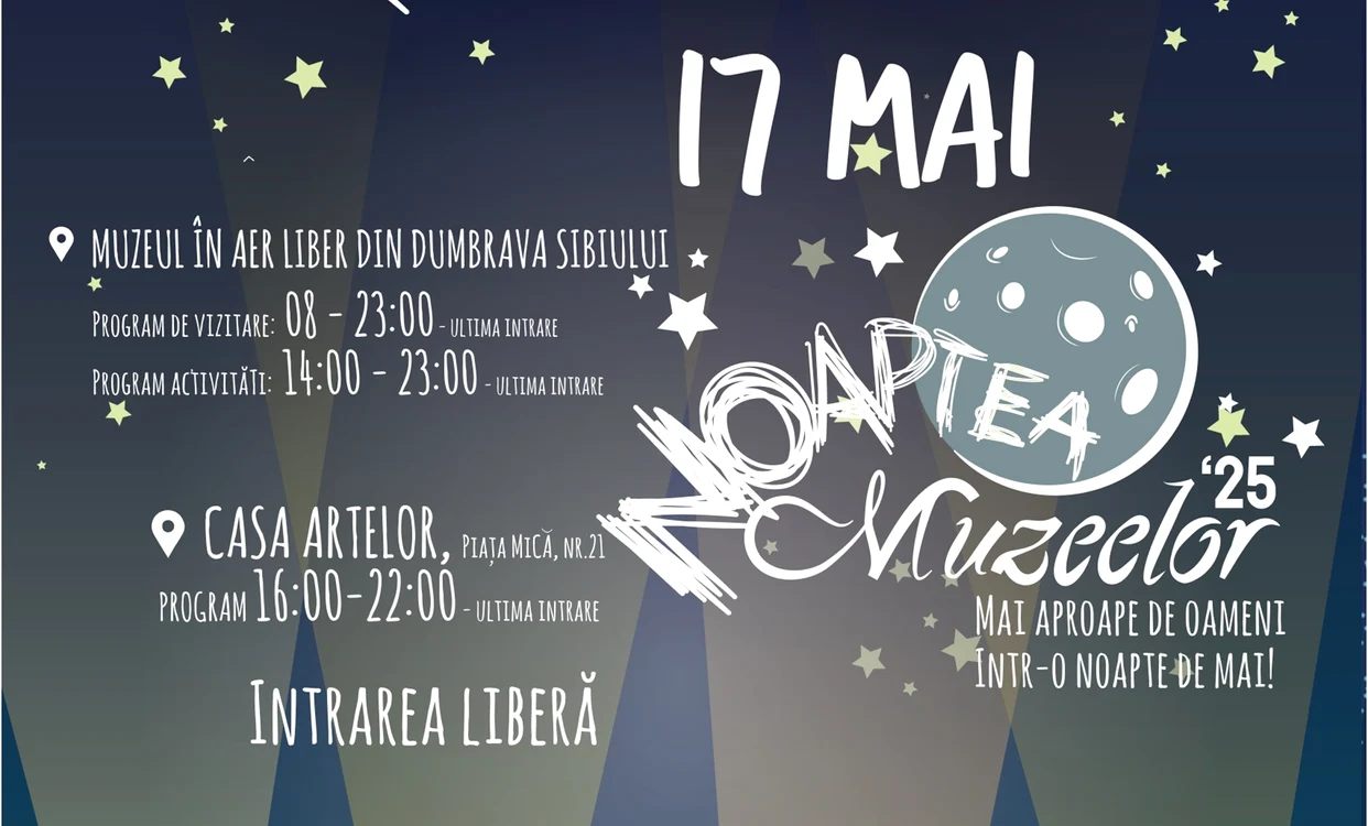 Programul de vizitare la Noaptea Muzeelor 2025 de la ASTRA Sibiu Foto Muzeul ASTRA Sibiu