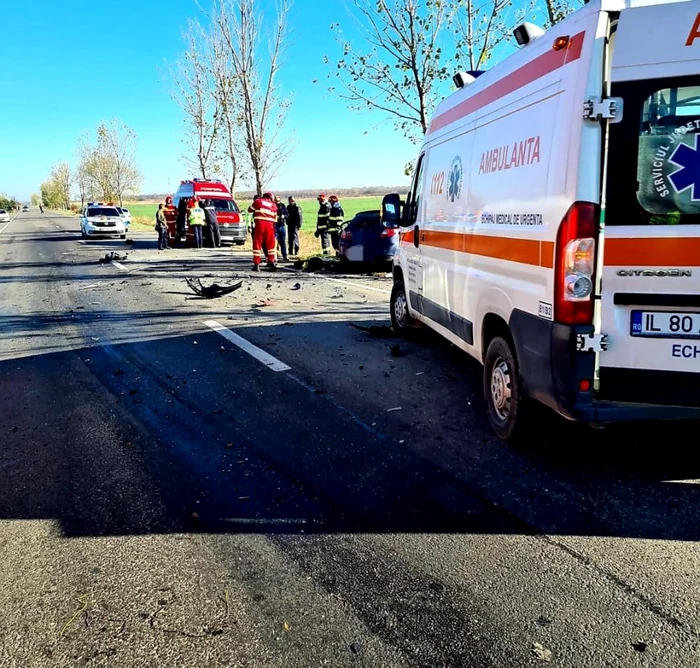 Accident soldat cu decesul unui bărbat FOTO IPJ Ialomiţa