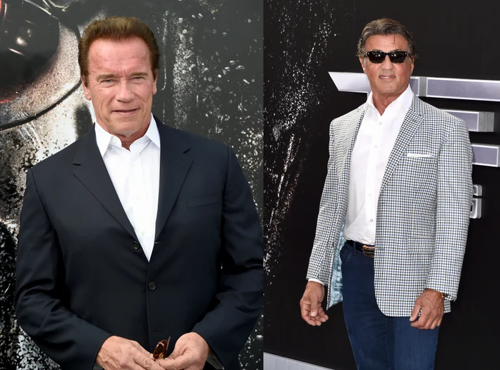 
    Arnold Schwarzenegger (68 de ani) și Sylvester Stallone (69 de ani) s-au bătut la o petrecerefoto: Getty  