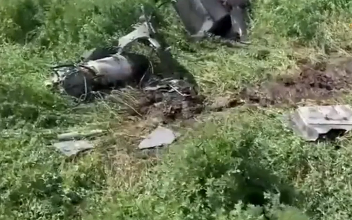 Pe rețelele sociale au apărut imagini cu rămășițele unei rachete Storm Shadow FOTO Captură Twitter